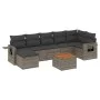 Set de sofás de jardín 8 pzas y cojines ratán sintético gris by , Modular outdoor sofas - Ref: Foro24-3224674, Price: 457,25 ...