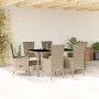 Set comedor de jardín 7 pzas con cojines ratán sintético beige de , Conjuntos de jardín - Ref: Foro24-3277578, Precio: 614,91...