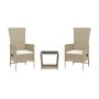 Set comedor de jardín 3 pzas con cojines ratán sintético beige by , Garden sets - Ref: Foro24-3277590, Price: 264,42 €, Disco...
