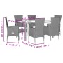 Set comedor de jardín 7 pzas con cojines ratán sintético beige by , Garden sets - Ref: Foro24-3277578, Price: 634,84 €, Disco...