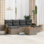 7-teiliges Gartensofa-Set mit grauen PE-Rattan-Kissen. von , Modulare Sofas für den Außenbereich - Ref: Foro24-3224688, Preis...