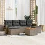 Set de sofás de jardín 7 piezas con cojines ratán PE gris by , Modular outdoor sofas - Ref: Foro24-3224688, Price: 370,66 €, ...