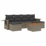 7-teiliges Gartensofa-Set mit grauen PE-Rattan-Kissen. von , Modulare Sofas für den Außenbereich - Ref: Foro24-3224688, Preis...