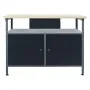 Black steel workbench 120x60x85 cm by vidaXL, Work tables - Ref: Foro24-145345, Price: 197,87 €, Discount: %