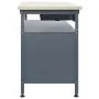 Black steel workbench 120x60x85 cm by vidaXL, Work tables - Ref: Foro24-145345, Price: 197,87 €, Discount: %