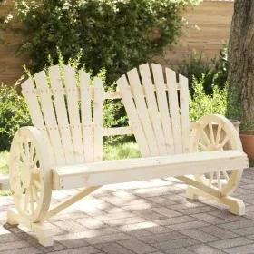 Doppelter Adirondack-Gartenstuhl aus massiver Fichte von , Modulare Sofas für den Außenbereich - Ref: Foro24-365095, Preis: 1...