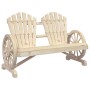 Sillón de jardín Adirondack doble madera maciza de abeto by , Modular outdoor sofas - Ref: Foro24-365095, Price: 152,23 €, Di...