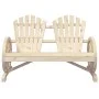 Doppelter Adirondack-Gartenstuhl aus massiver Fichte von , Modulare Sofas für den Außenbereich - Ref: Foro24-365095, Preis: 1...
