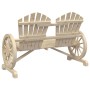 Doppelter Adirondack-Gartenstuhl aus massiver Fichte von , Modulare Sofas für den Außenbereich - Ref: Foro24-365095, Preis: 1...