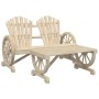 Zweiteiliges Gartensitzmöbel-Set aus massivem Kiefernholz. von , Modulare Sofas für den Außenbereich - Ref: Foro24-365097, Pr...