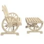 Zweiteiliges Gartensitzmöbel-Set aus massivem Kiefernholz. von , Modulare Sofas für den Außenbereich - Ref: Foro24-365097, Pr...