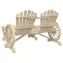 Zweiteiliges Gartensitzmöbel-Set aus massivem Kiefernholz. von , Modulare Sofas für den Außenbereich - Ref: Foro24-365097, Pr...