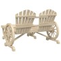 Zweiteiliges Gartensitzmöbel-Set aus massivem Kiefernholz. von , Modulare Sofas für den Außenbereich - Ref: Foro24-365097, Pr...