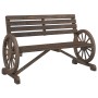Zweierbank aus massivem Fichtenholz von , Modulare Sofas für den Außenbereich - Ref: Foro24-365104, Preis: 203,80 €, Rabatt: %