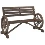 Zweierbank aus massivem Fichtenholz von , Modulare Sofas für den Außenbereich - Ref: Foro24-365104, Preis: 195,98 €, Rabatt: %