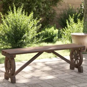 Banco de jardín madera maciza abeto 115 cm by , Garden chairs - Ref: Foro24-365112, Price: 103,91 €, Discount: %