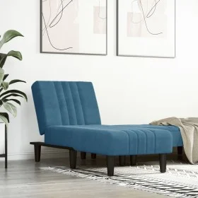 Sofá diván de terciopelo azul de , Divanes - Ref: Foro24-352825, Precio: 153,57 €, Descuento: %