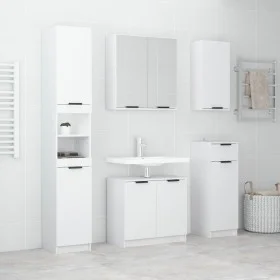 5-teiliges Badezimmerschrank-Set aus weißem Sperrholz von , Badezimmermöbel - Ref: Foro24-3115852, Preis: 299,63 €, Rabatt: %