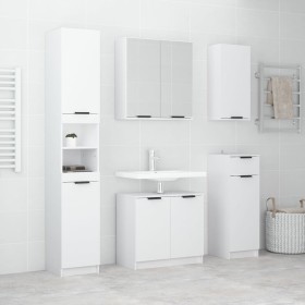 Juego de armarios de baño 5 piezas madera contrachapada blanco de , Muebles de baño - Ref: Foro24-3115852, Precio: 306,13 €, ...