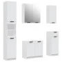 5-teiliges Badezimmerschrank-Set aus weißem Sperrholz von , Badezimmermöbel - Ref: Foro24-3115852, Preis: 299,63 €, Rabatt: %