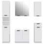 5-teiliges Badezimmerschrank-Set aus weißem Sperrholz von , Badezimmermöbel - Ref: Foro24-3115852, Preis: 306,13 €, Rabatt: %