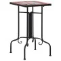 Mesa auxiliar de mosaico cerámica terracota y blanco de vidaXL, Soportes para macetas - Ref: Foro24-46712, Precio: 39,99 €, D...