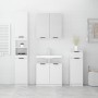Juego de muebles de baño 4 piezas madera contrachapada blanco | Foro24.es | Tu tienda online para hogar, jardín y más Foro24.es
