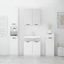 White plywood 4-piece bathroom furniture set by , Bathroom furniture - Ref: Foro24-3115884, Price: 261,69 €, Discount: %