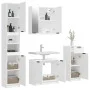 4-teiliges Badezimmermöbelset aus weißem Sperrholz von , Badezimmermöbel - Ref: Foro24-3115884, Preis: 261,76 €, Rabatt: %
