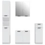 4-teiliges Badezimmermöbelset aus weißem Sperrholz von , Badezimmermöbel - Ref: Foro24-3115884, Preis: 261,76 €, Rabatt: %
