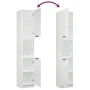 White plywood 4-piece bathroom furniture set by , Bathroom furniture - Ref: Foro24-3115884, Price: 261,69 €, Discount: %