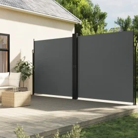 Anthracite retractable side awning 220x1200 cm by , Umbrellas - Ref: Foro24-318086, Price: 210,08 €, Discount: %