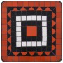 Side table with terracotta and white ceramic mosaic. by vidaXL, Pot stands - Ref: Foro24-46712, Price: 39,31 €, Discount: %