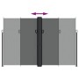 Anthracite retractable side awning 220x1200 cm by , Umbrellas - Ref: Foro24-318086, Price: 212,90 €, Discount: %