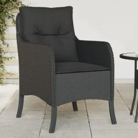 Gartensessel mit Kissen 2 Stück schwarzes synthetisches Rattan von , Gartenstühle - Ref: Foro24-365145, Preis: 185,05 €, Raba...