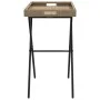Table with folding tray in beige synthetic rattan 65x40x75 cm by , Garden tables - Ref: Foro24-365130, Price: 47,13 €, Discou...