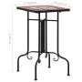 Mesa auxiliar de mosaico cerámica terracota y blanco de vidaXL, Soportes para macetas - Ref: Foro24-46712, Precio: 39,99 €, D...