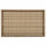 Tisch mit klappbarem Tablett aus beigem synthetischem Rattan, 65 x 40 x 75 cm von , Gartentische - Ref: Foro24-365130, Preis:...
