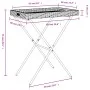 Table with folding tray in beige synthetic rattan 65x40x75 cm by , Garden tables - Ref: Foro24-365130, Price: 47,13 €, Discou...