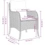 Garden armchairs with cushions 2 pcs gray synthetic rattan by , Garden chairs - Ref: Foro24-365147, Price: 215,82 €, Discount: %