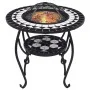 vidaXl Brasero de mosaico cerámica negro y blanco 68 cm de vidaXL, Chimeneas - Ref: Foro24-46725, Precio: 91,98 €, Descuento: %