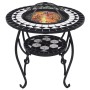 vidaXl Schwarz-weißes Mosaik-Kohlenbecken aus Keramik 68 cm von vidaXL, Kamine - Ref: Foro24-46725, Preis: 92,58 €, Rabatt: %