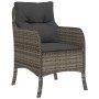 Set comedor de jardín 3 piezas con cojines ratán sintético gris de , Conjuntos de jardín - Ref: Foro24-3211854, Precio: 310,4...