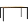 Set de comedor de jardín 7 pzas y cojines ratán sintético negro de , Conjuntos de jardín - Ref: Foro24-3211863, Precio: 762,22 €