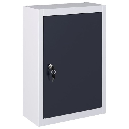 Industrie-Wandwerkzeugschrank aus grauem und schwarzem Metall von vidaXL, Werkzeugschränke - Ref: Foro24-145354, Preis: 78,89...