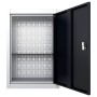 Industrie-Wandwerkzeugschrank aus grauem und schwarzem Metall von vidaXL, Werkzeugschränke - Ref: Foro24-145354, Preis: 78,89...