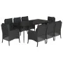 9-teiliges Garten-Essset und schwarze Kissen aus synthetischem Rattan von , Gartensets - Ref: Foro24-3211926, Preis: 1,00 €, ...