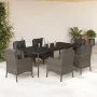 Set comedor jardín 7 pzas y cojines ratán sintético gris de , Conjuntos de jardín - Ref: Foro24-3211953, Precio: 841,80 €, De...