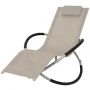 Geometrische Gartenliege aus cremefarbenem Stahl von vidaXL, Liegen - Ref: Foro24-47774, Preis: 108,39 €, Rabatt: %