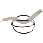 Tumbona geométrica de jardín acero color crema de vidaXL, Tumbonas - Ref: Foro24-47774, Precio: 120,31 €, Descuento: %